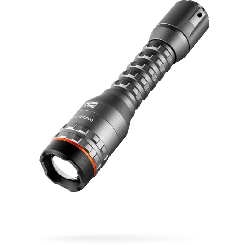 Rechargeable 1,800 Lumen Handheld Flashlight and Power Bank