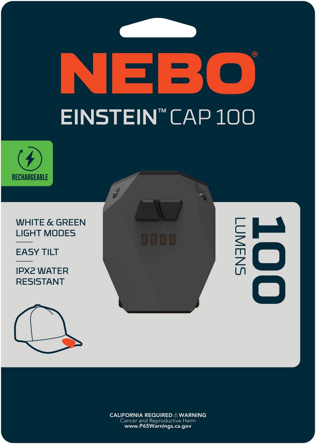 NEBO Einstein 100 Lumen Cap Rechargeable Headlamp                                                                                - view number 2