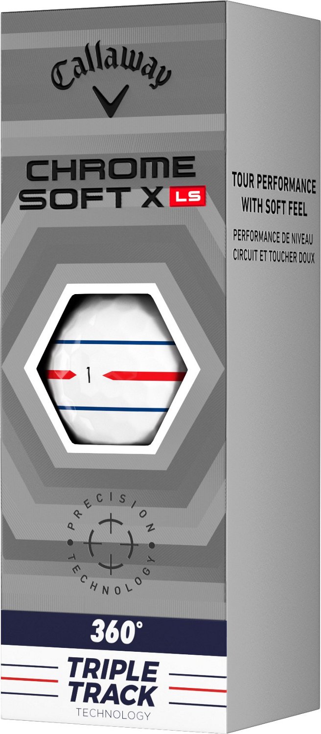 Callaway Chromesoft XLS '22 Triple Track 360 Golf Balls 12Pack Academy