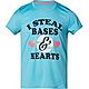 BCG Girls' Bases & Hearts Turbo Short Sleeve T-shirt                                                                             - view number 1 selected