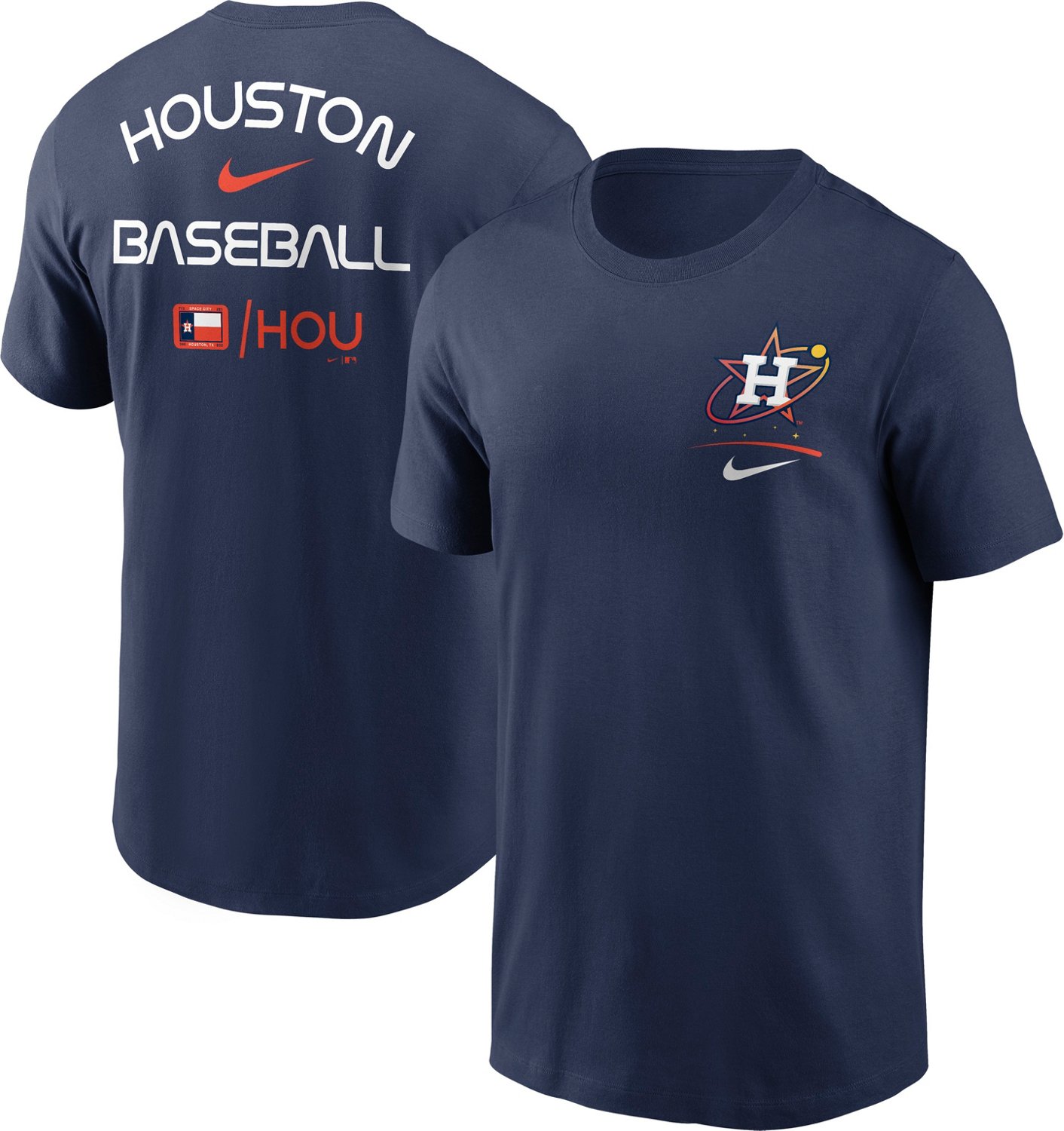 Nike Men's Houston Astros City Connect 2 HIT Graphic T-shirt - view number 3