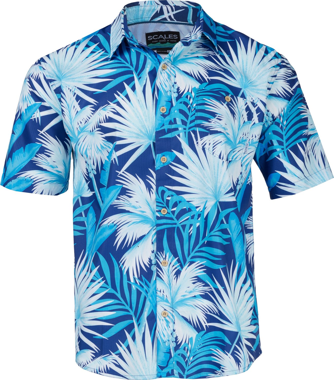 SCALES Men's Palm City Button Down Shirt | Academy