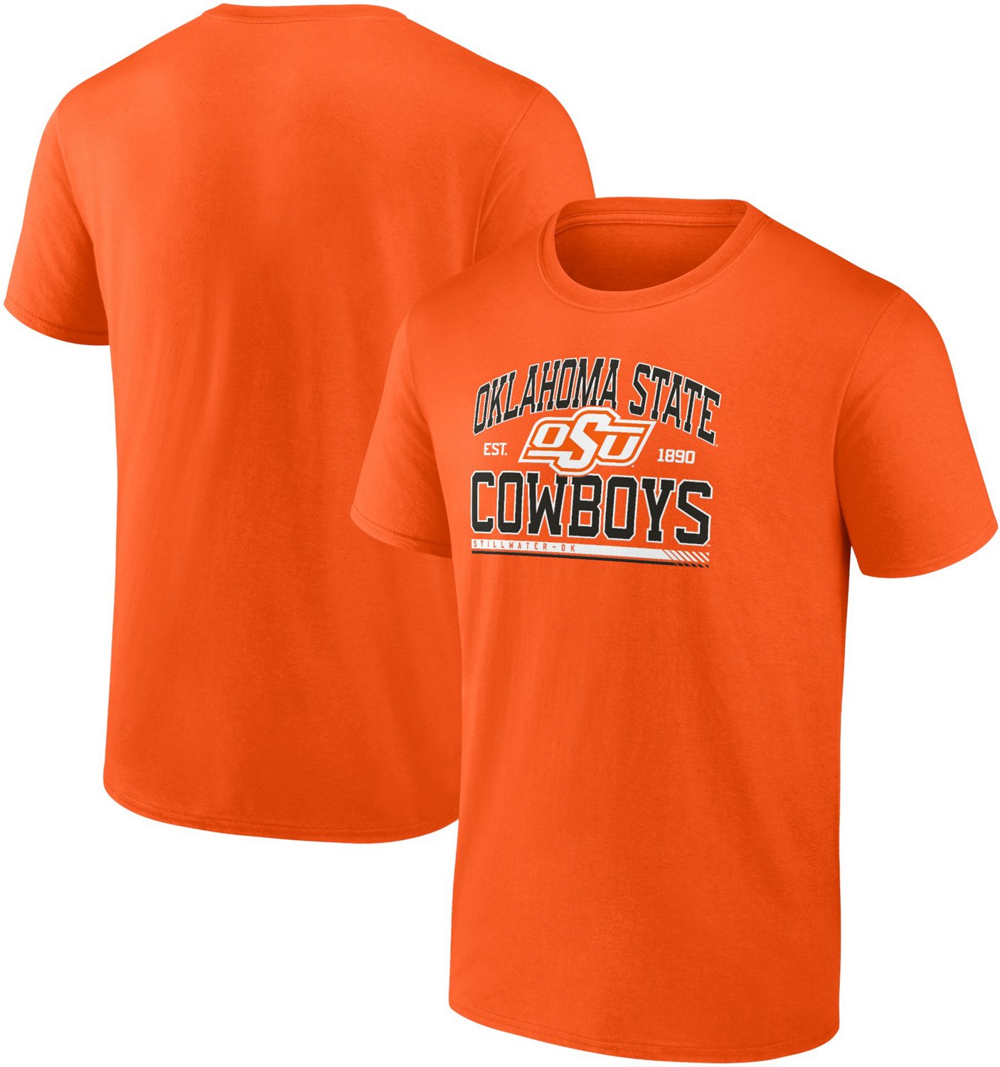 Fanatics Men's Oklahoma State University Fundamentals Modern Stack T-shirt - view number 3