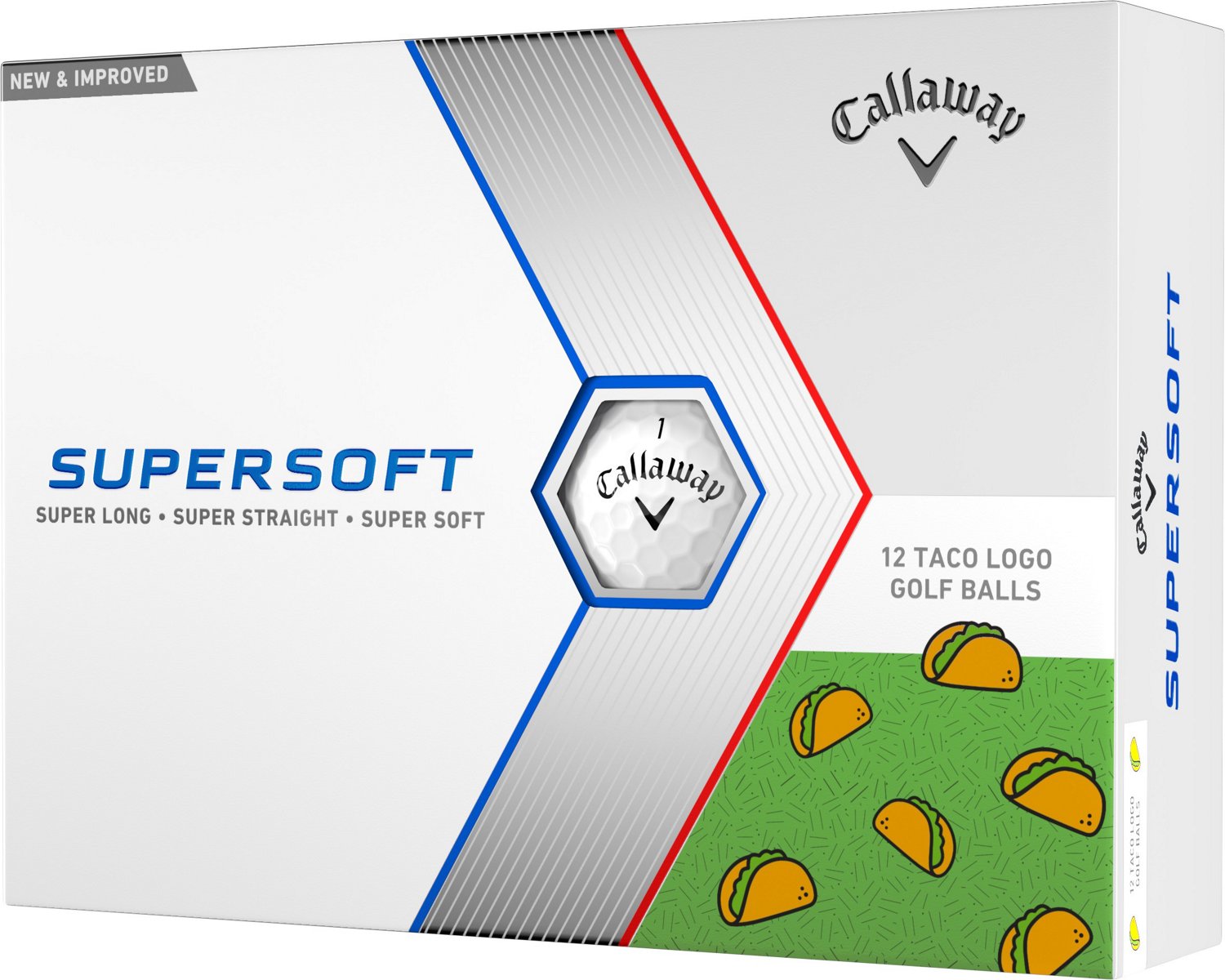 Callaway 2024 Supersoft Taco Golf Ball 12Pack Academy