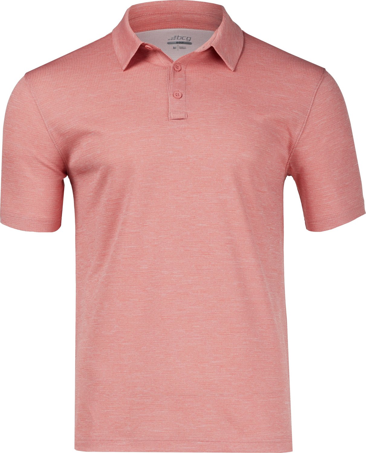 BCG Men's Golf Utility Melange Polo Shirt