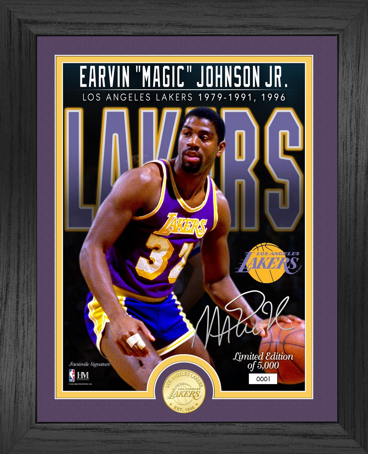  NBA Los Angeles Lakers Magic Johnson Swingman Jersey, Gold,  Small : Athletic Jerseys : Sports & Outdoors