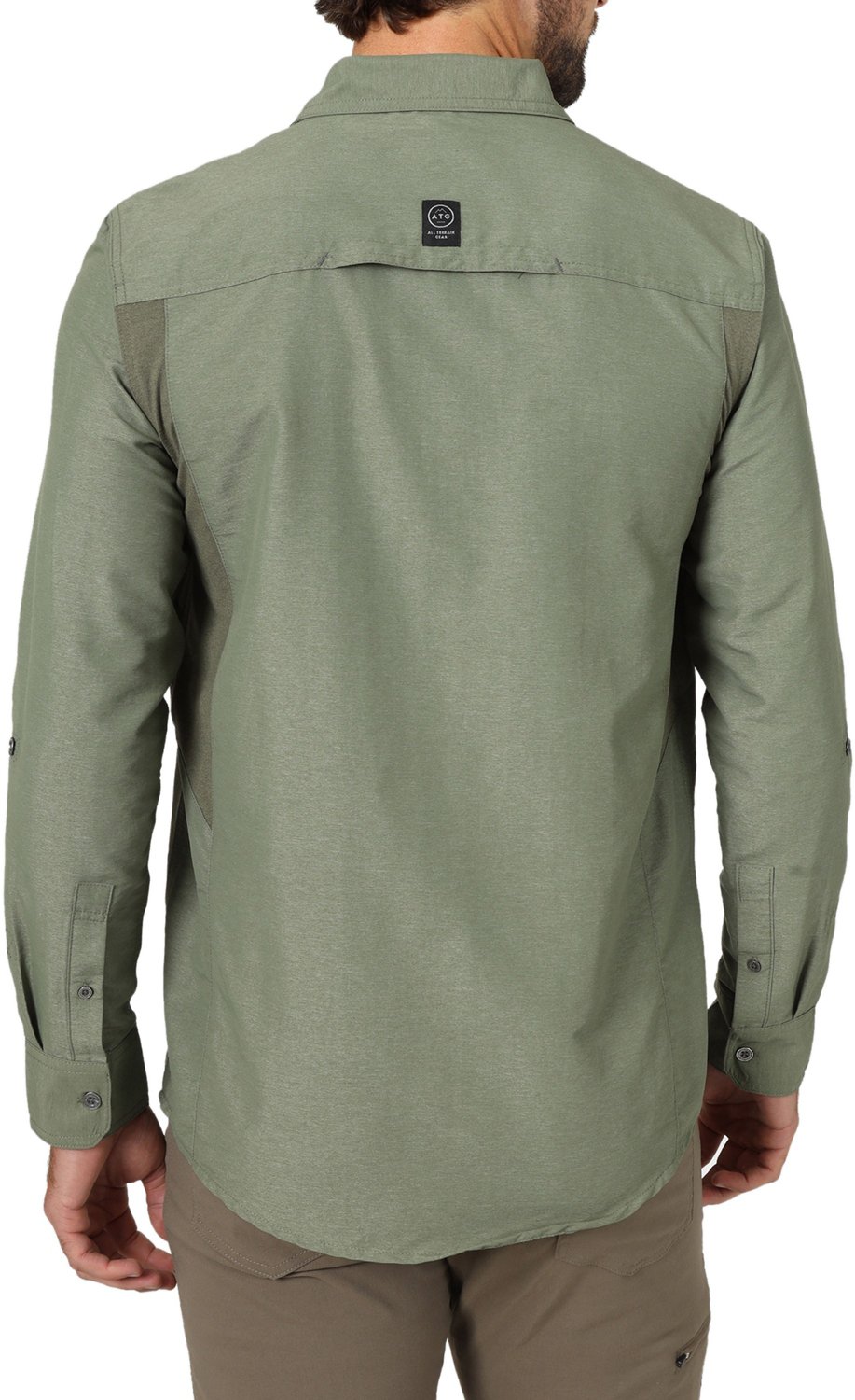 Wrangler Men's ATG Mixed Material Long Sleeve Shirt - view number 2