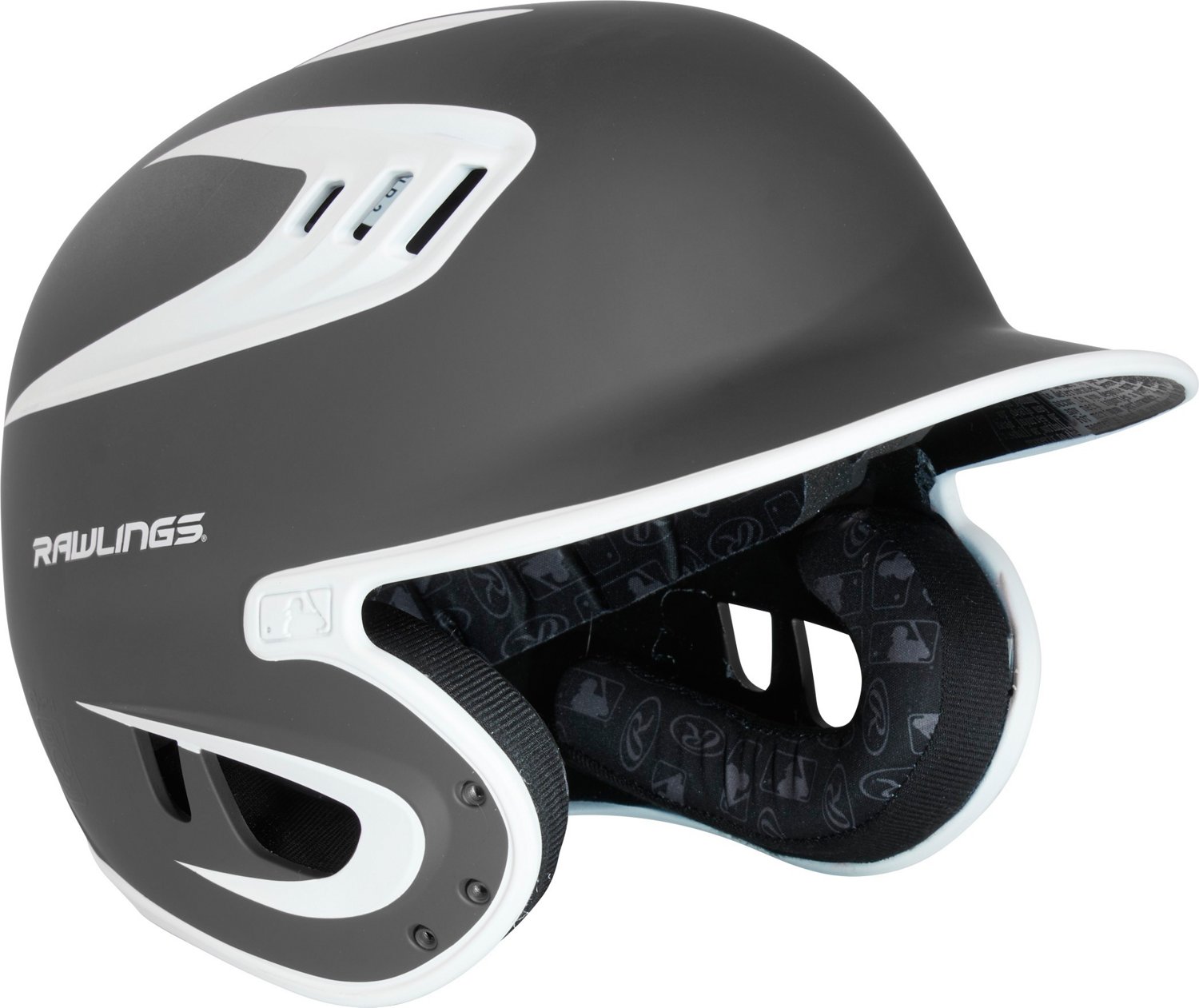 Rawlings Junior R16 2-Tone Matte Helmet Grey / White