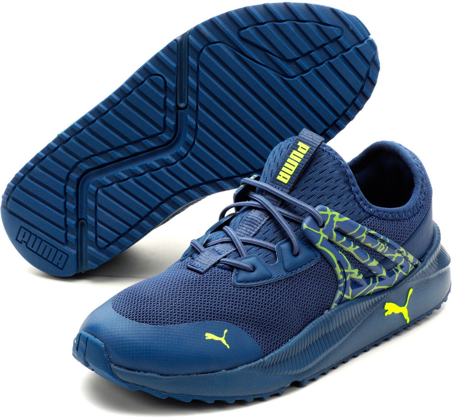 PUMA Boys' Pacer Future Scribble Running Shoes Academy