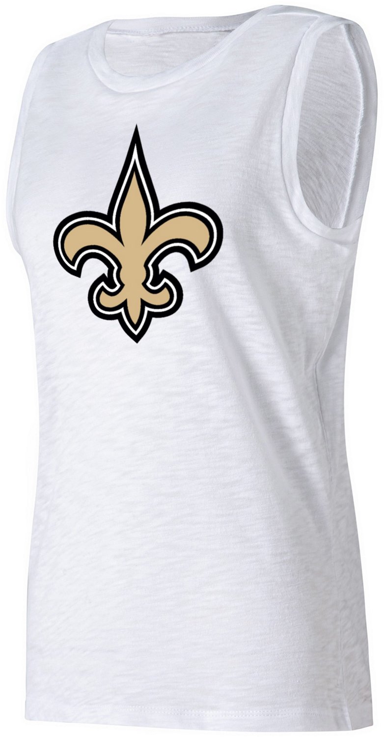 Concepts Sport Women's New Orleans Saints Sunray Tank Top, Large - Women's NFL Licensed at Academy Sports