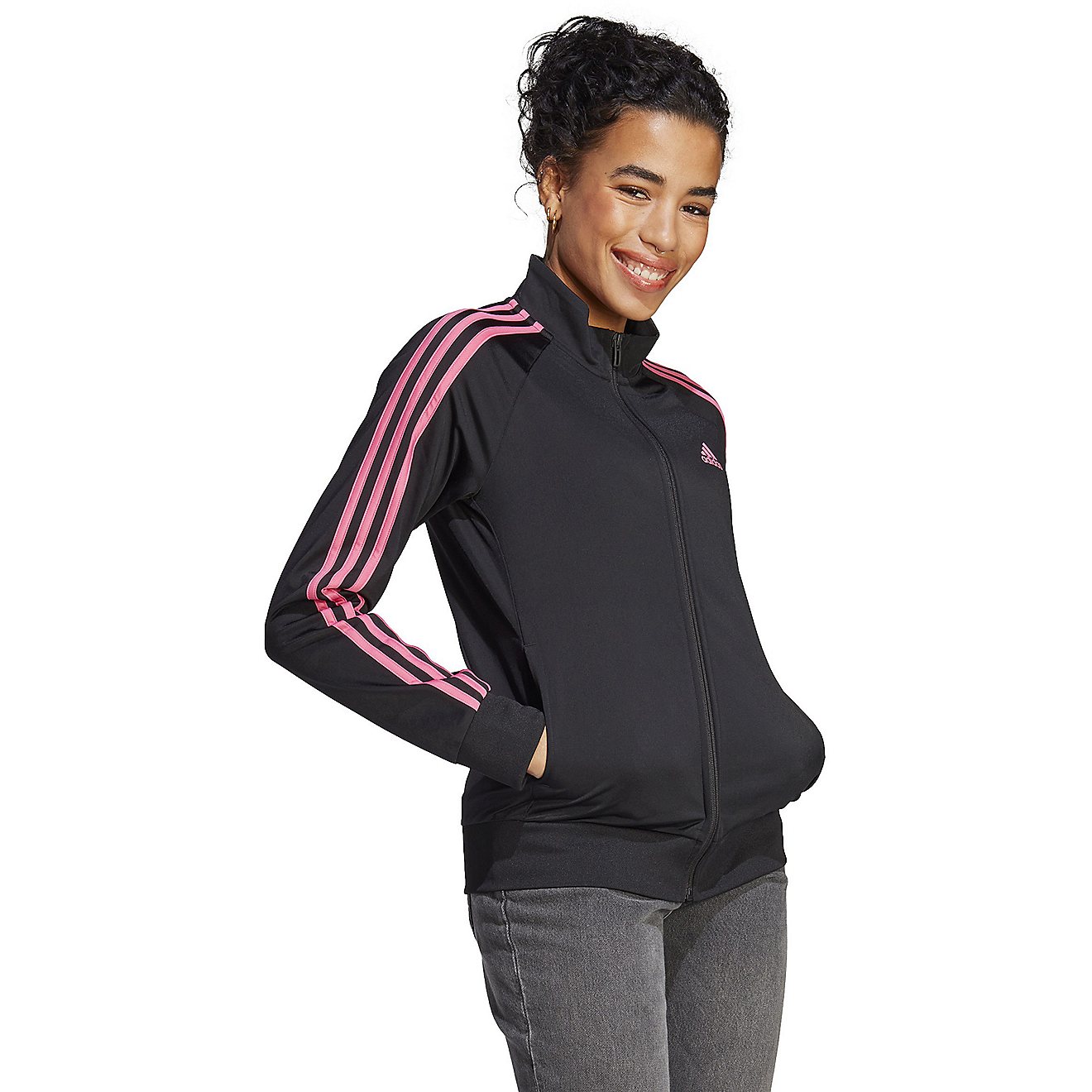 adidas Women's 3-Stripes Tricot Track Top                                                                                        - view number 4