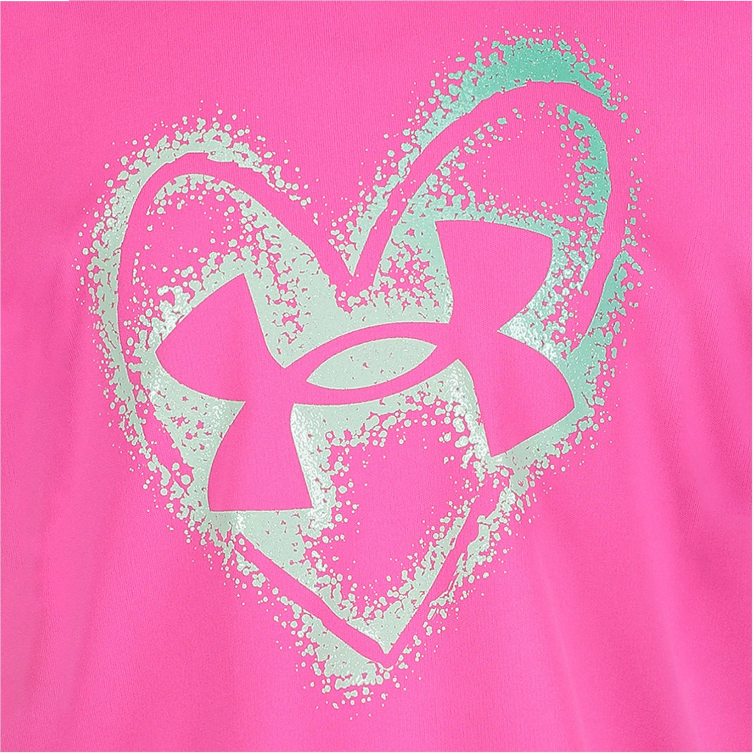 Under Armour Girl's Spray Heart Short Sleeve T-Shirt - view number 2