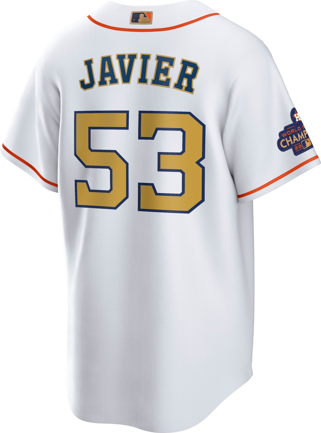 Cristian Javier Game-Used Gold Jersey