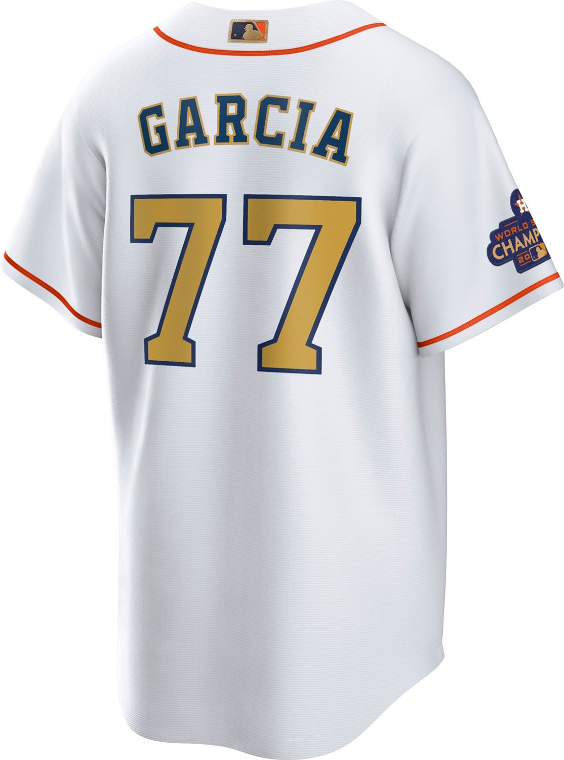 Men's Houston Astros Nike White/Gold 2023 Gold Collection Replica Jersey