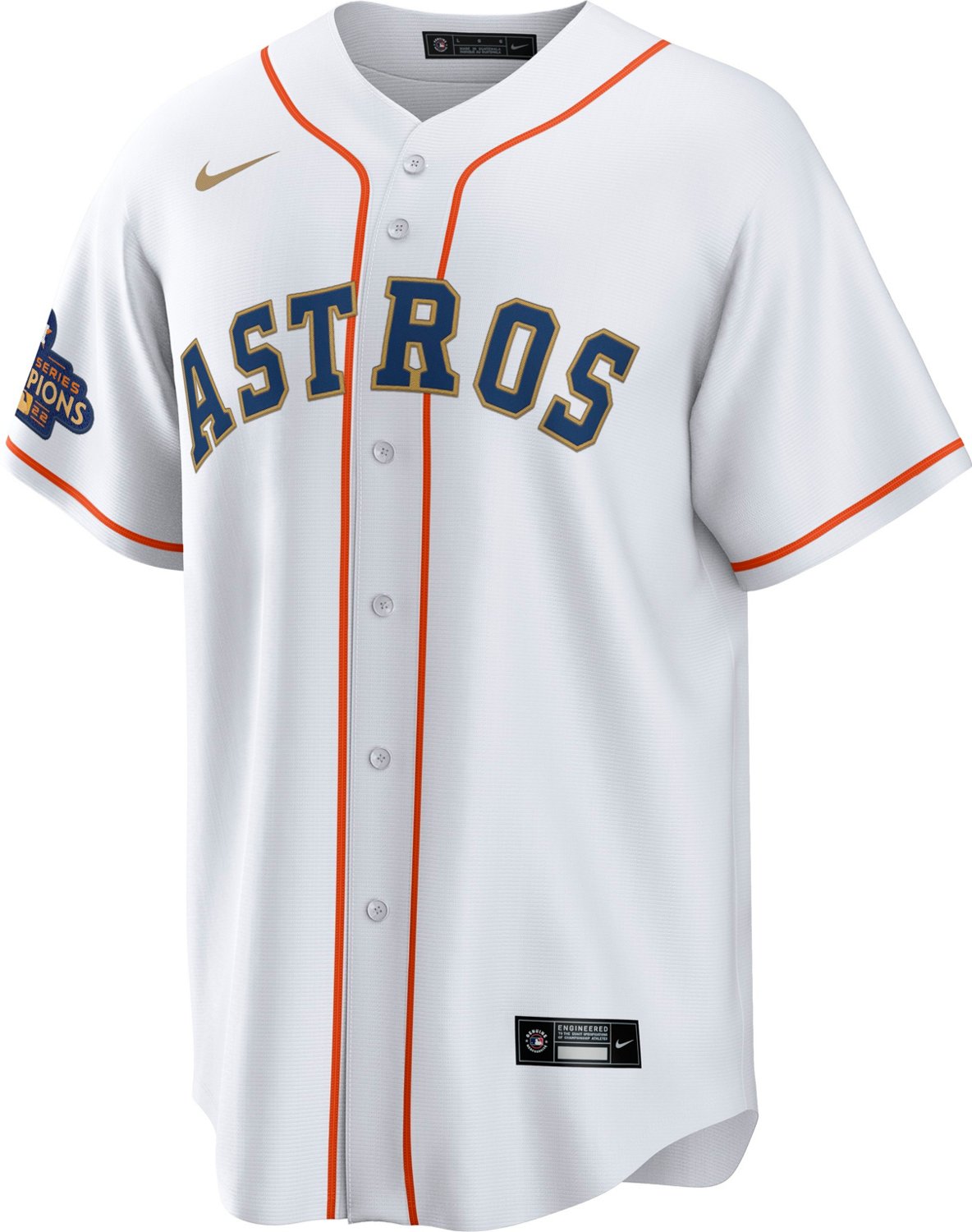 Nike Men's Houston Astros Altuve Gold Replica Jersey