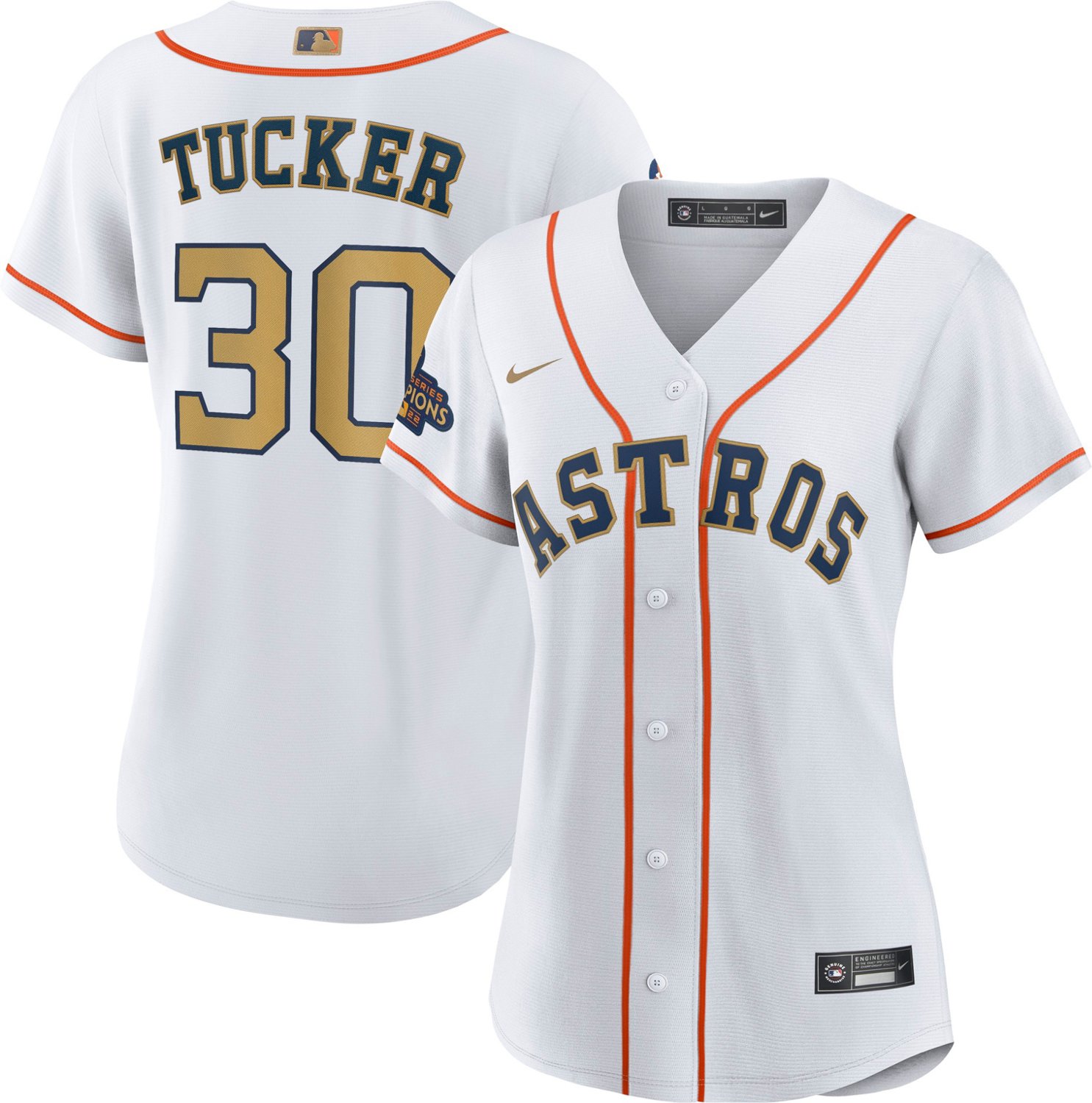 Women's Majestic Kyle Tucker Houston Astros Authentic Gold Cool