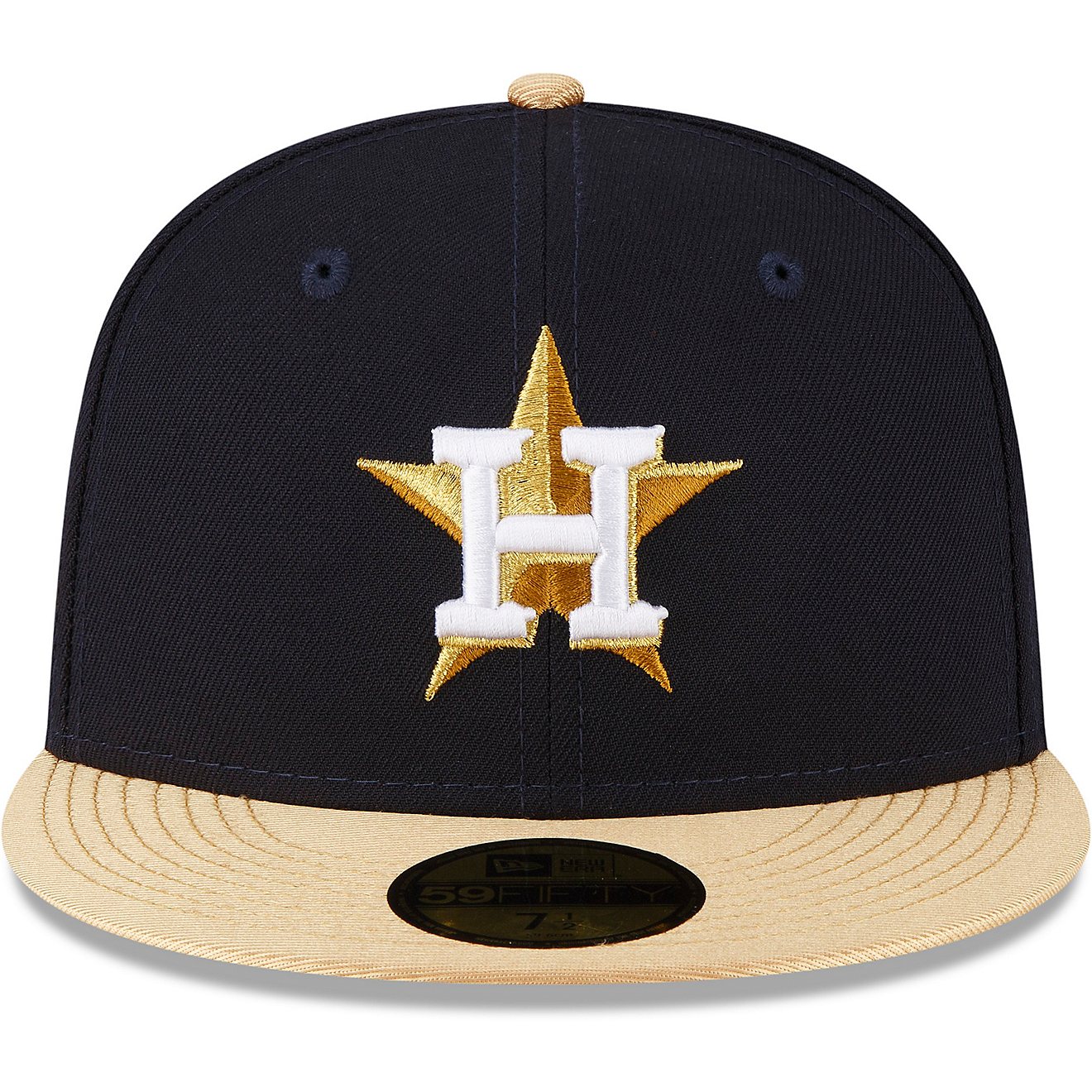 New Era Adults' Houston Astros 59FIFTY WS Champs Gold Collection Cap                                                             - view number 2