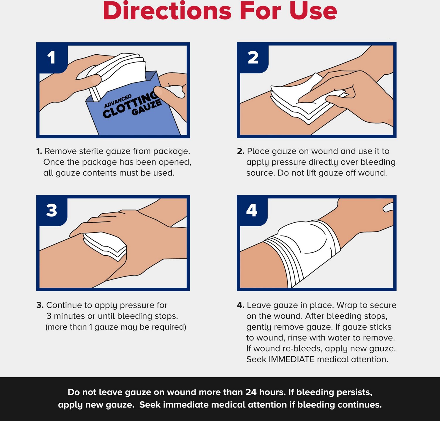 QuikClot 3 x 48 in Gauze 2-Pack                                                                                                  - view number 7