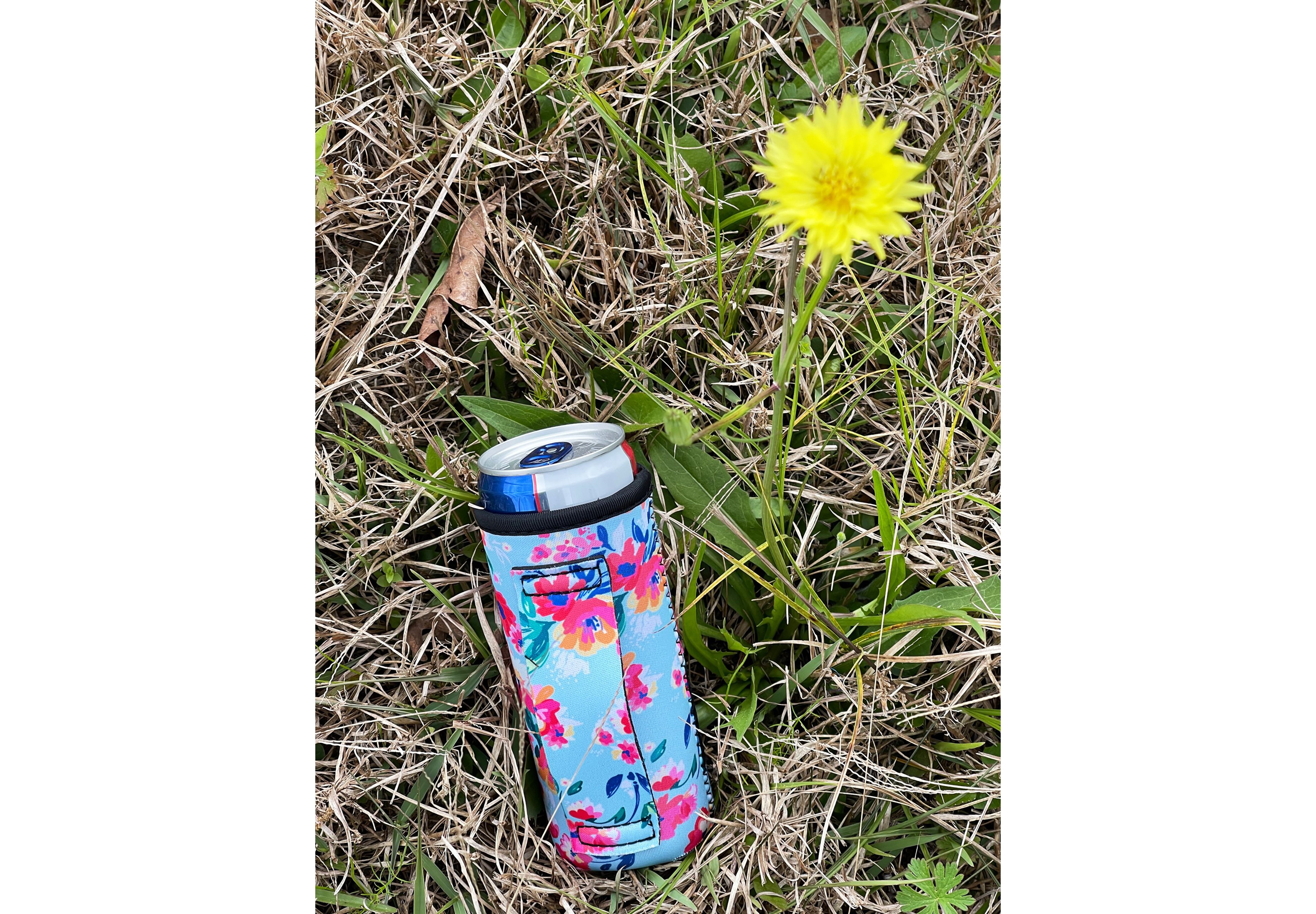 Lit Handlers Spring Floral 12 oz Slim Can Handler