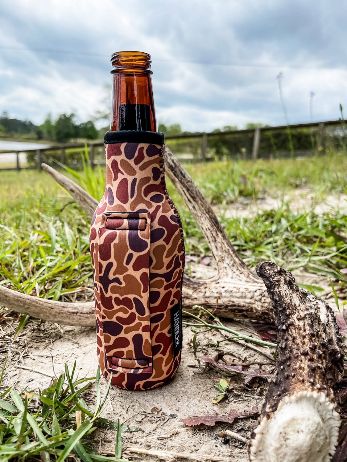 Lit Handlers Camo 12 oz Bottleneck Handler