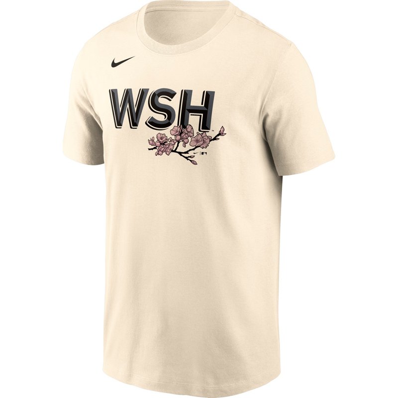 Nike MenâS Washington Nationals City Connect Wordmark Graphic T-Shirt-image