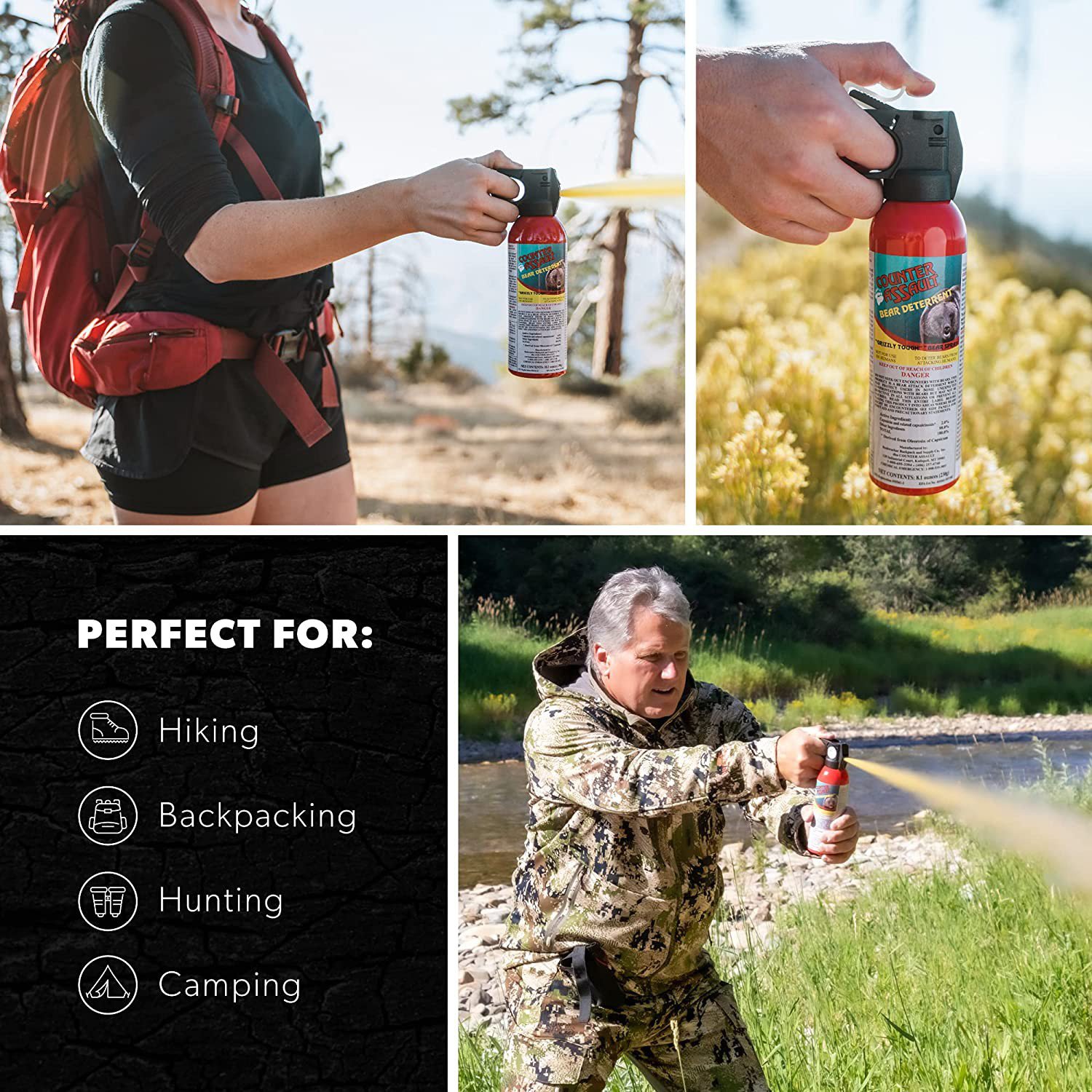 Counter Assault 32 ft Bear Pepper Spray 2-Pack