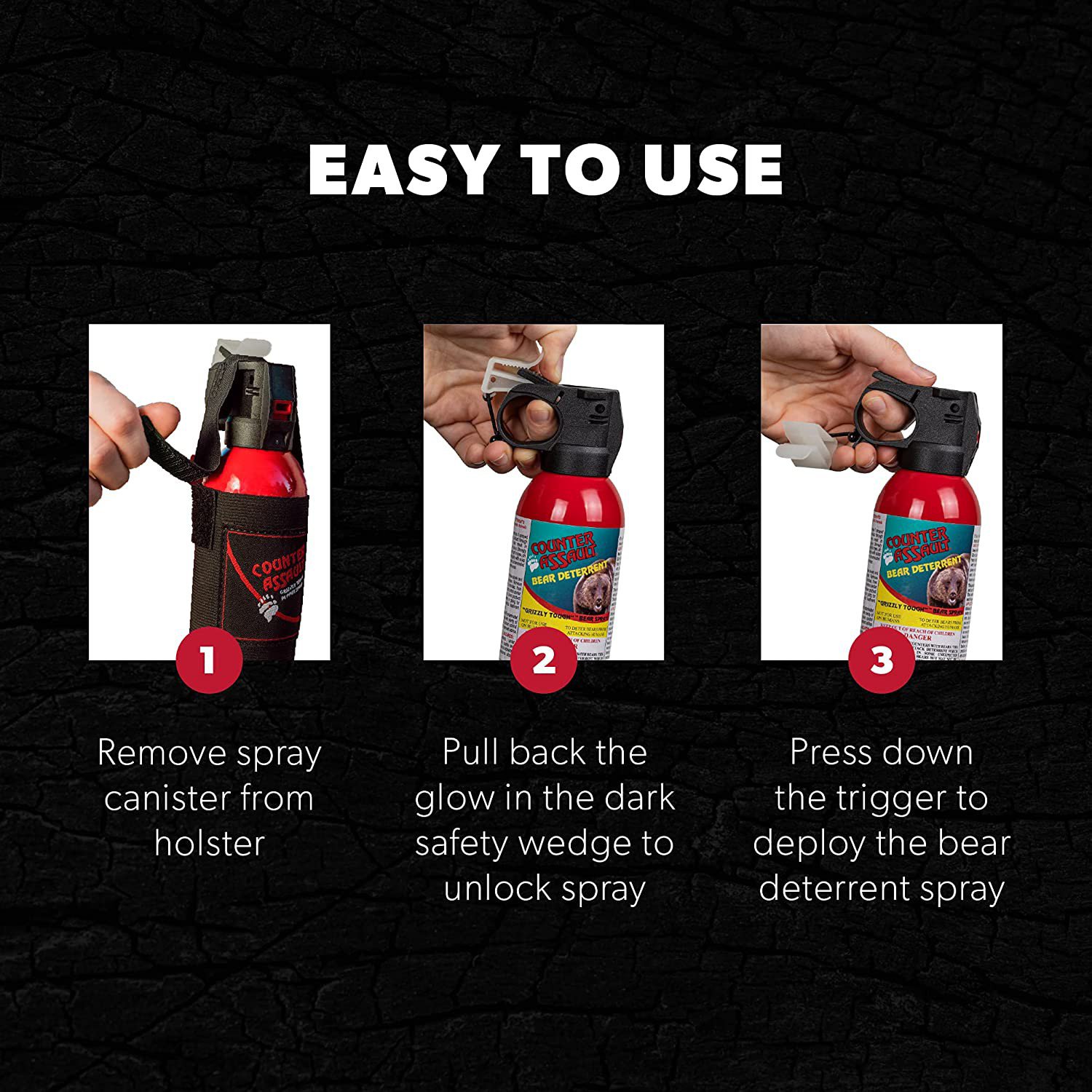 Counter Assault 32 ft Bear Pepper Spray 2-Pack