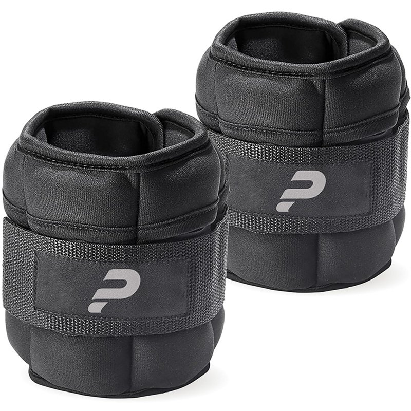 Power WearHouse 2lb Power Weighted Ankle Weights Black - Hand Exer. Equip. at Academy Sports