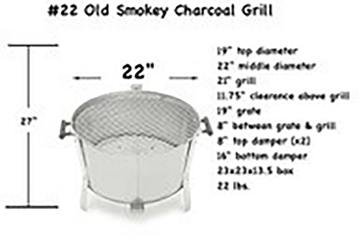 22 Old Smokey Charcoal Grill – Old Smokey Products Company