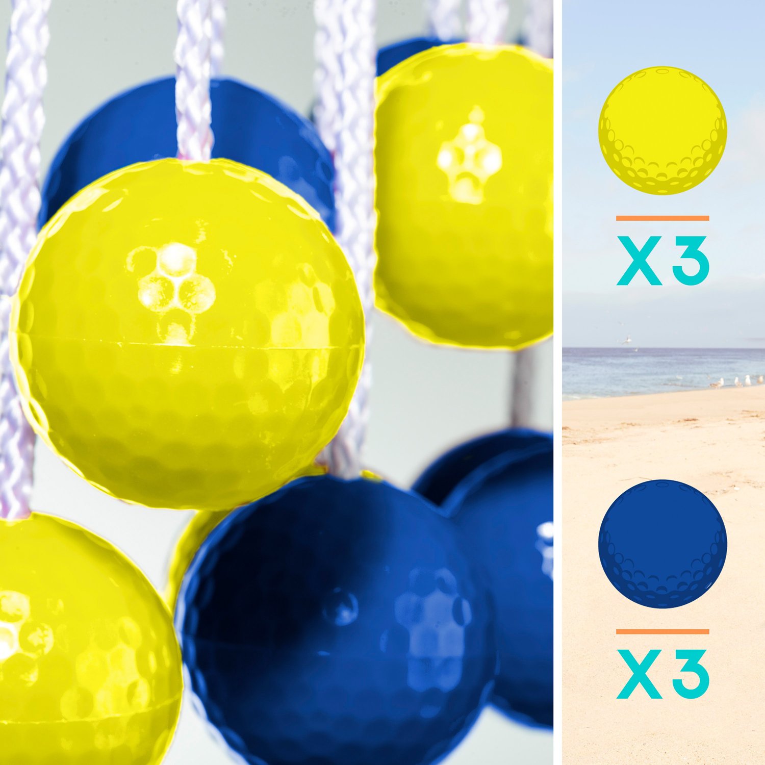 Franklin Replacement Ladderball Bolas 6Pack Academy