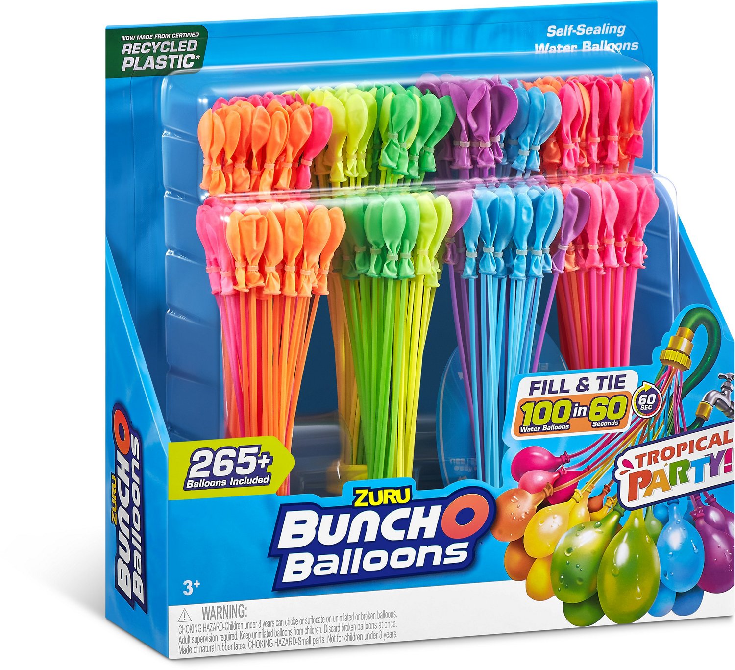 ZURU Bunch O Balloons Tropical Party 265+ Water Balloons 8-Pack                                                                  - view number 2