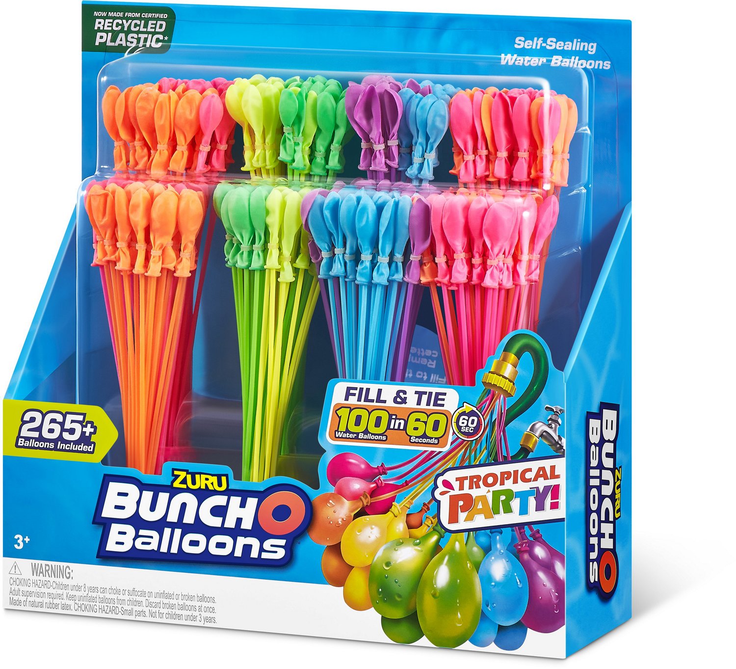 ZURU Bunch O Balloons Tropical Party 265+ Water Balloons 8-Pack                                                                  - view number 3