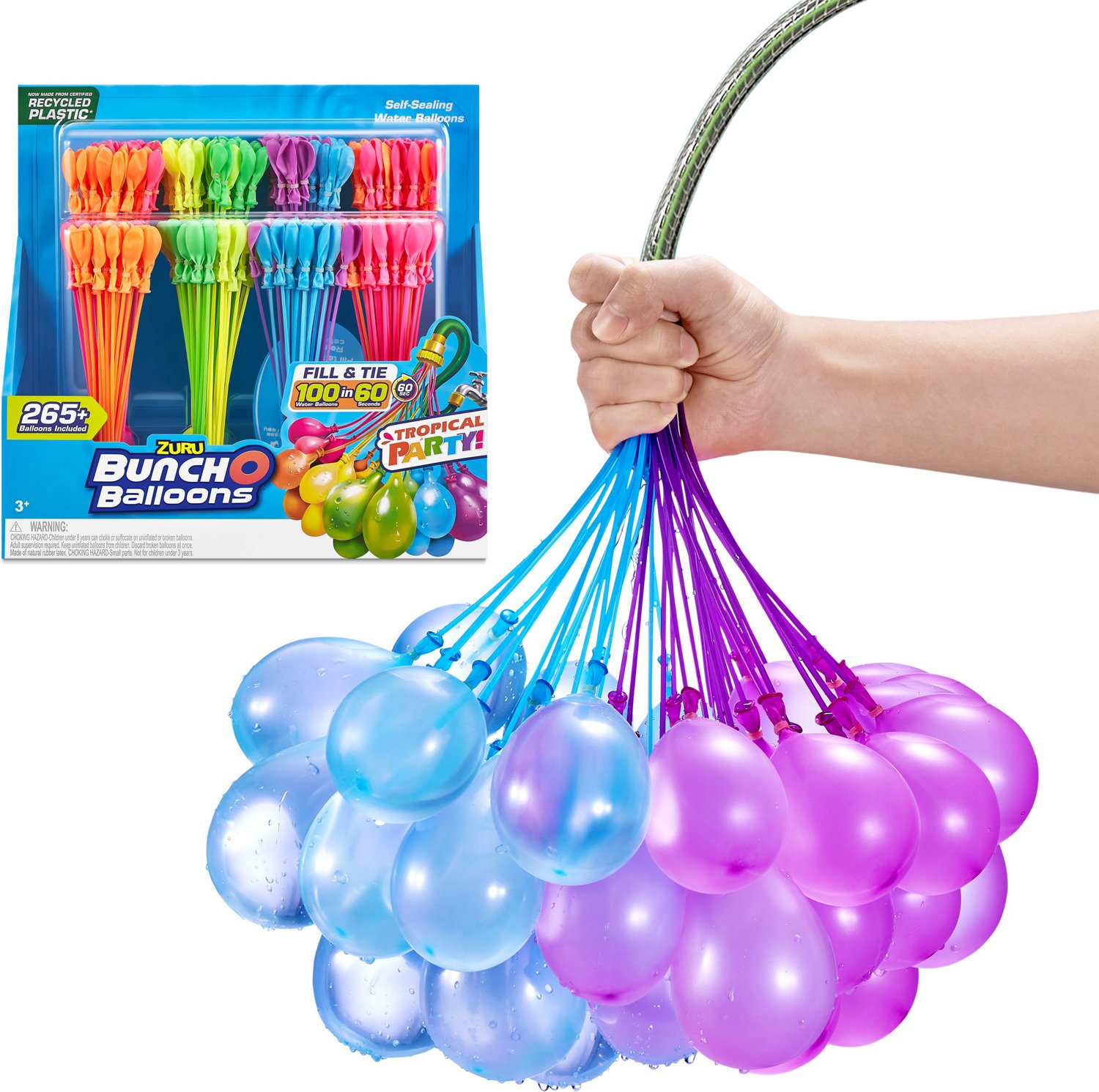 ZURU Bunch O Balloons Tropical Party 265+ Water Balloons 8-Pack                                                                  - view number 4