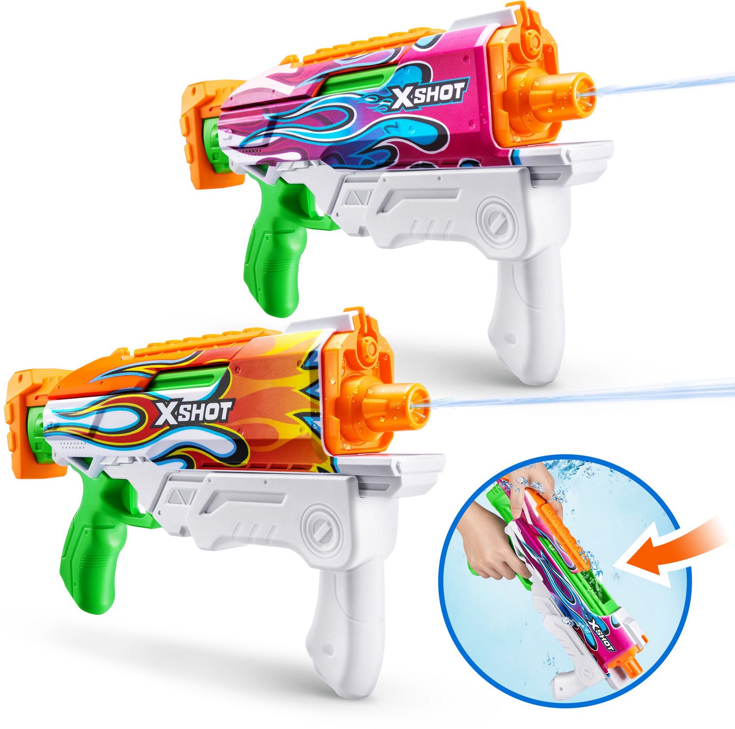 ZURU X-Shot Fast-Fill Hyperload Water Blaster 2-Pack                                                                             - view number 2