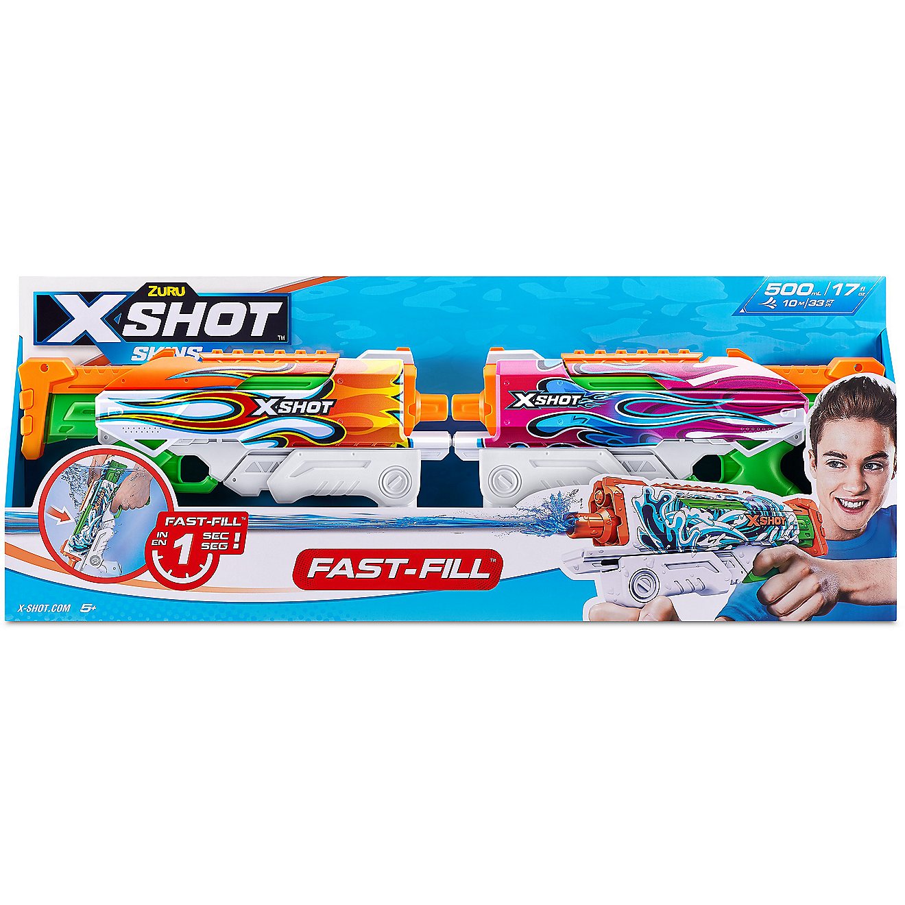 ZURU X-Shot Fast-Fill Hyperload Water Blaster 2-Pack                                                                             - view number 3