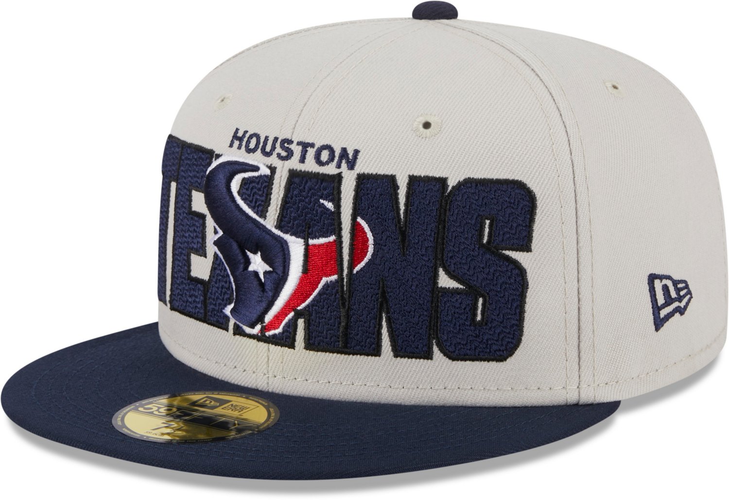 Men's New Era Navy Houston Texans Logo Bucket Hat