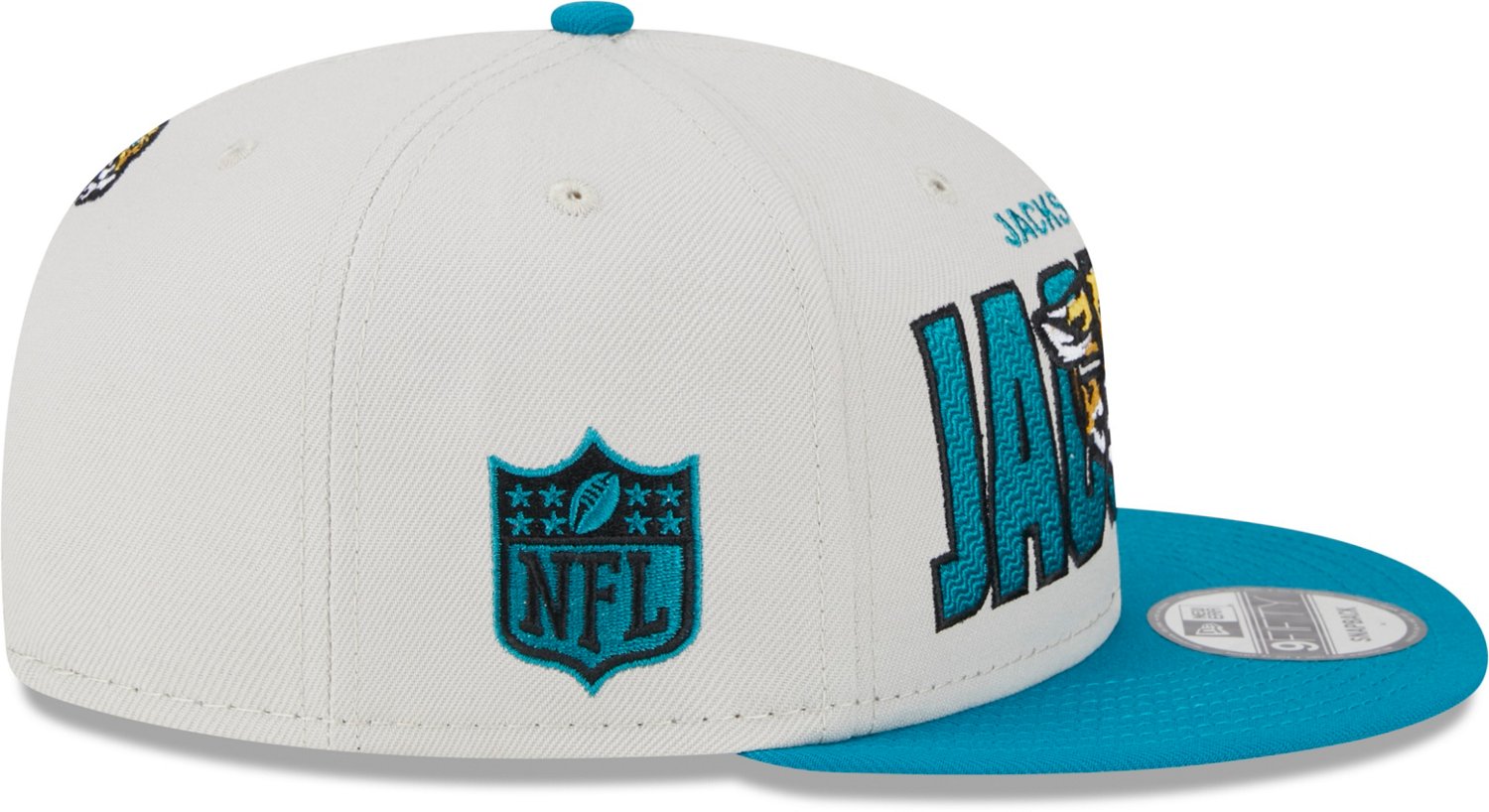 Youth Jacksonville Jaguars New Era Stone/Teal 2023 NFL Draft 9FIFTY Snapback  Adjustable Hat