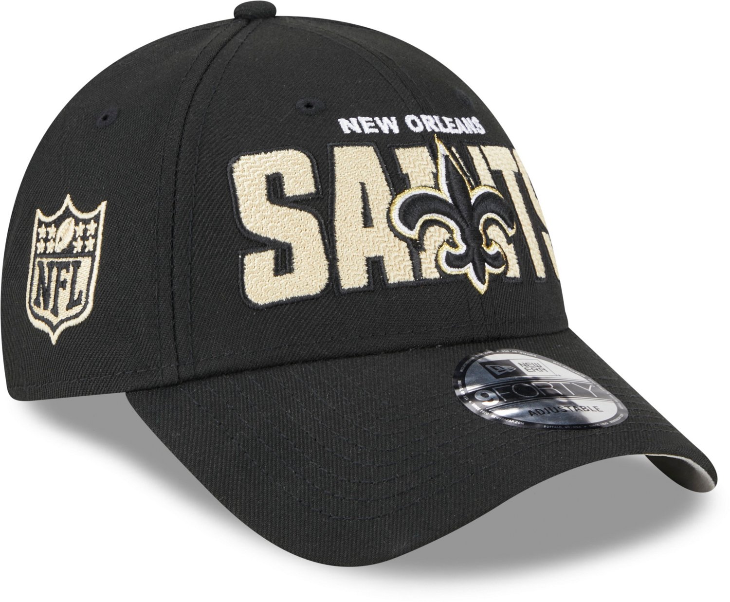 New Era Men's New Orleans Saints 2023 NFL Draft 9FORTY Cap                                                                       - view number 3