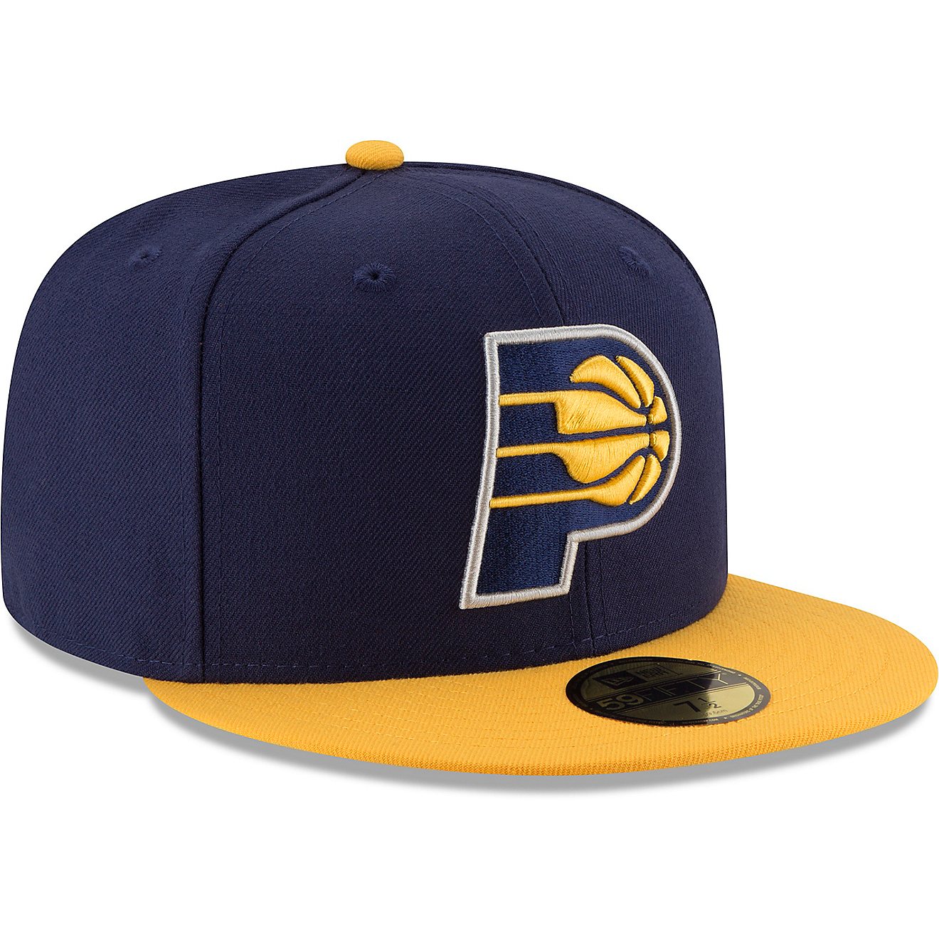 New Era Men's Indiana Pacers Basic Fitted 2-Tone 59FIFTY Cap                                                                     - view number 3