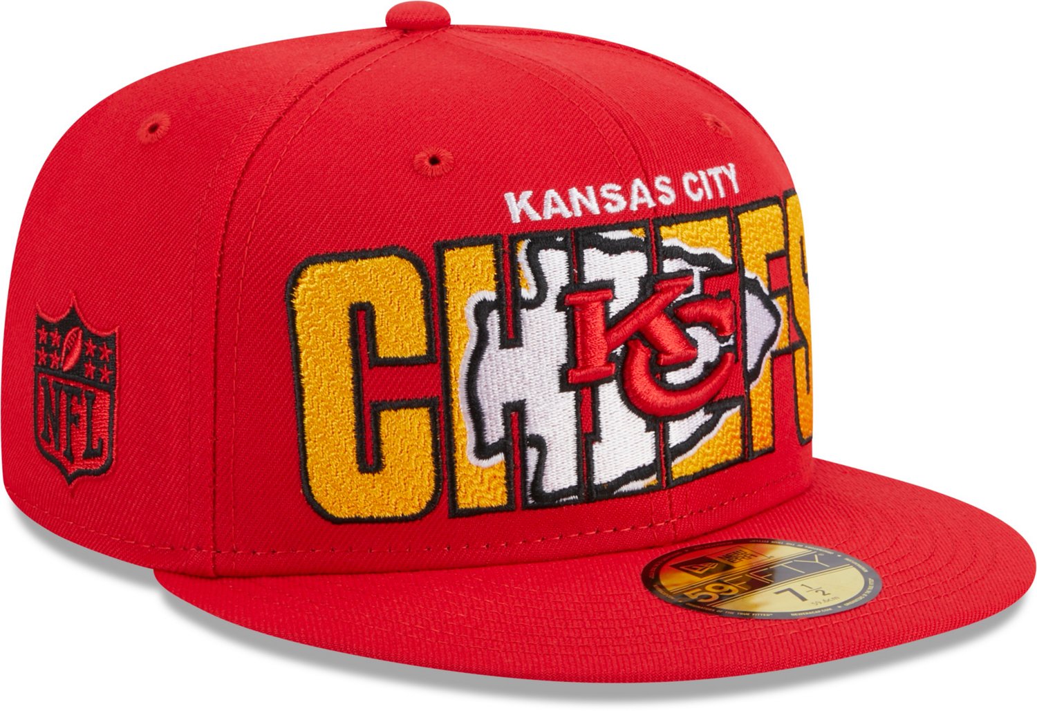 New Era Men's Kansas City Chiefs 2023 NFL Draft 59FIFTY Cap - view number 3