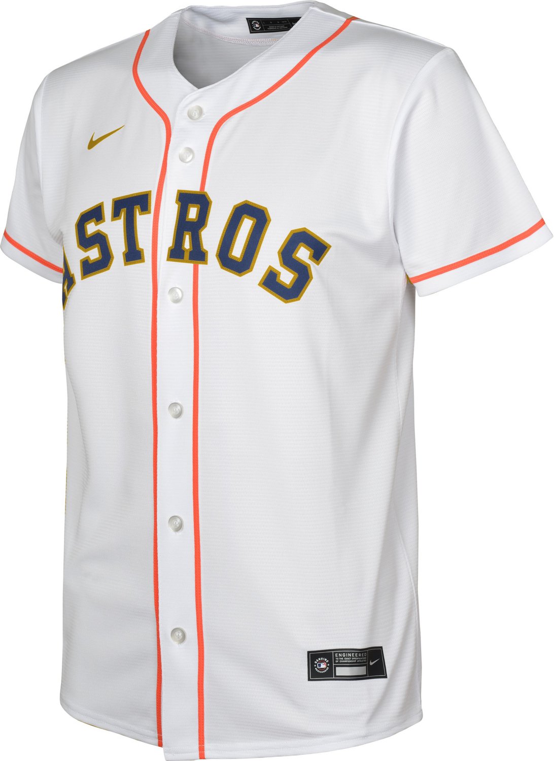 Nike Youth Houston Astros Gold Alex Bregman Replica Jersey Academy