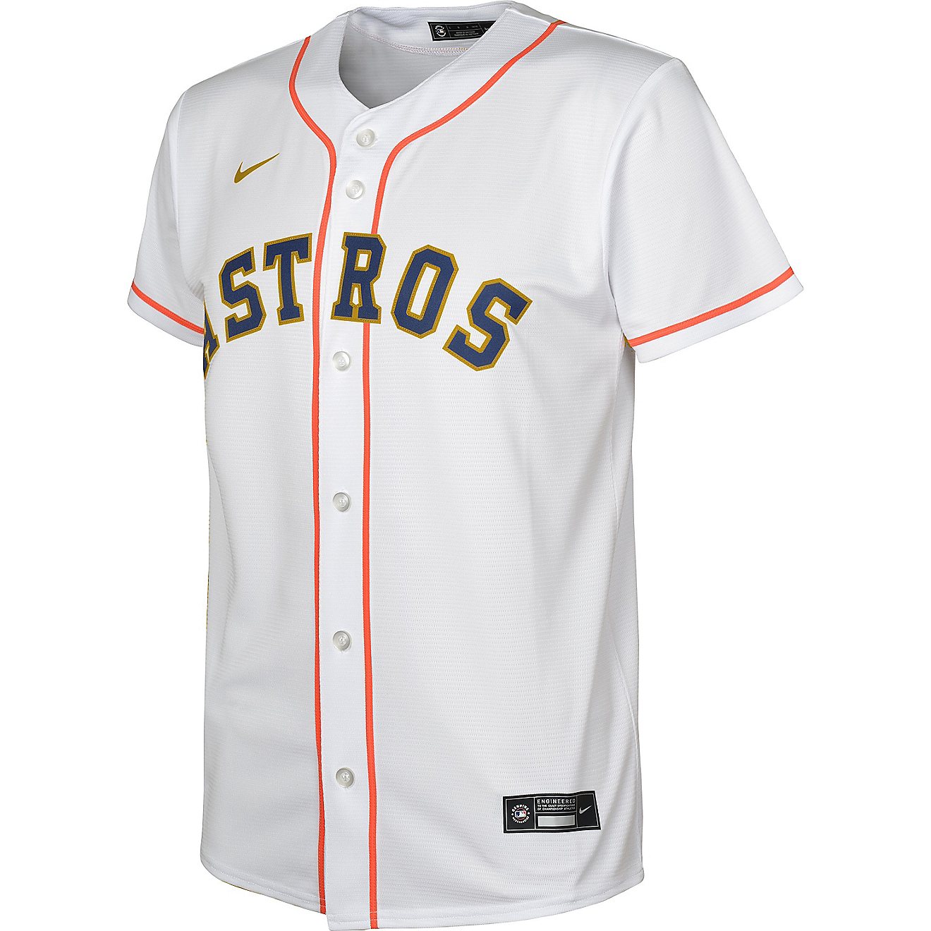 Nike Youth Houston Astros Gold Jose Altuve Replica Jersey                                                                        - view number 2