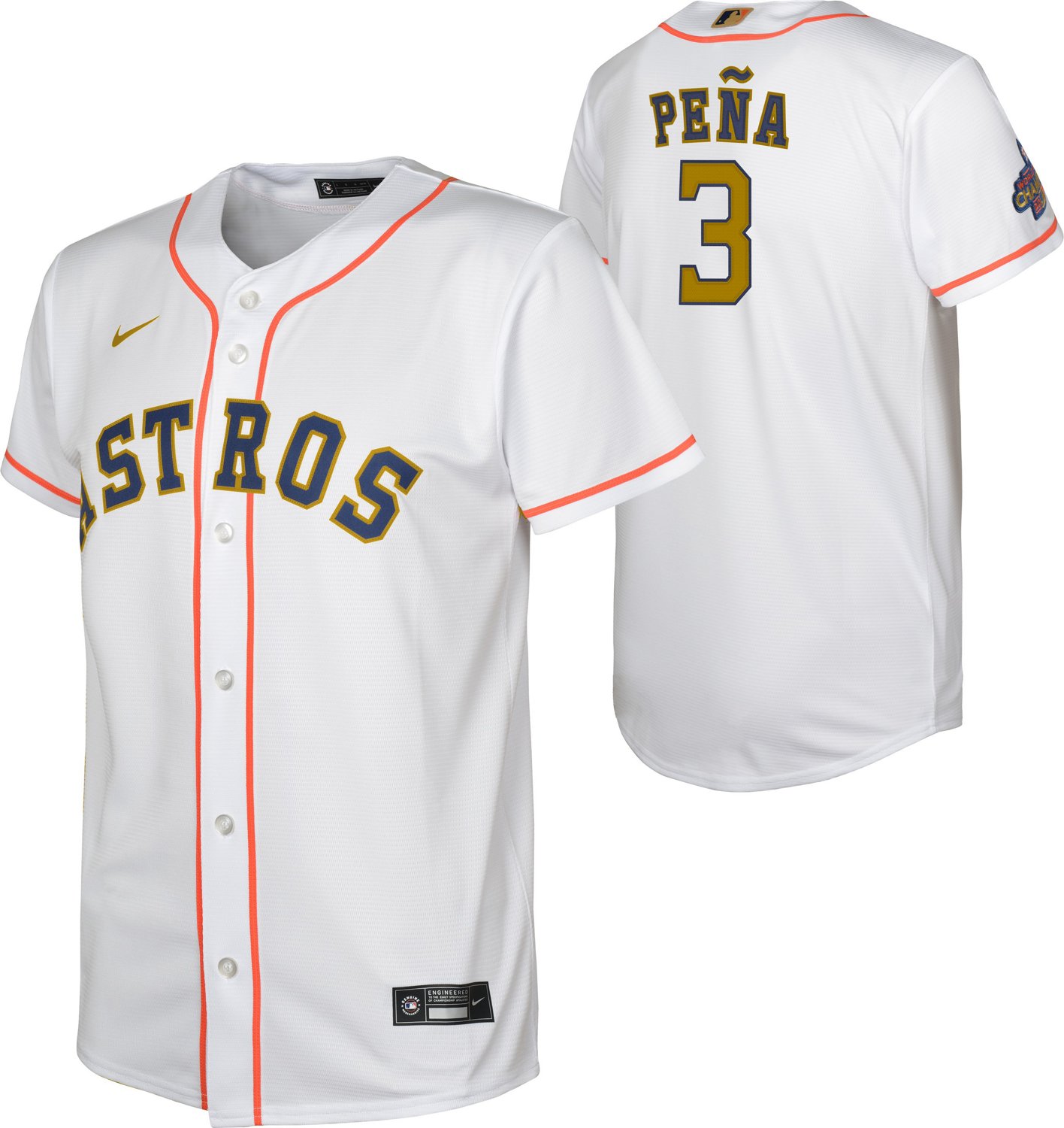 Women's Houston Astros Jeremy Pena Replica Baseball Jerseys With Number