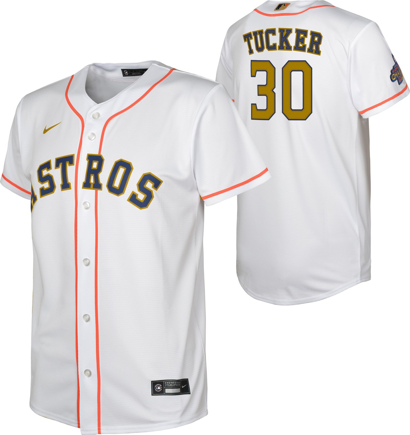 Youth Majestic Kyle Tucker Houston Astros Replica Gray Cool Base Road Jersey