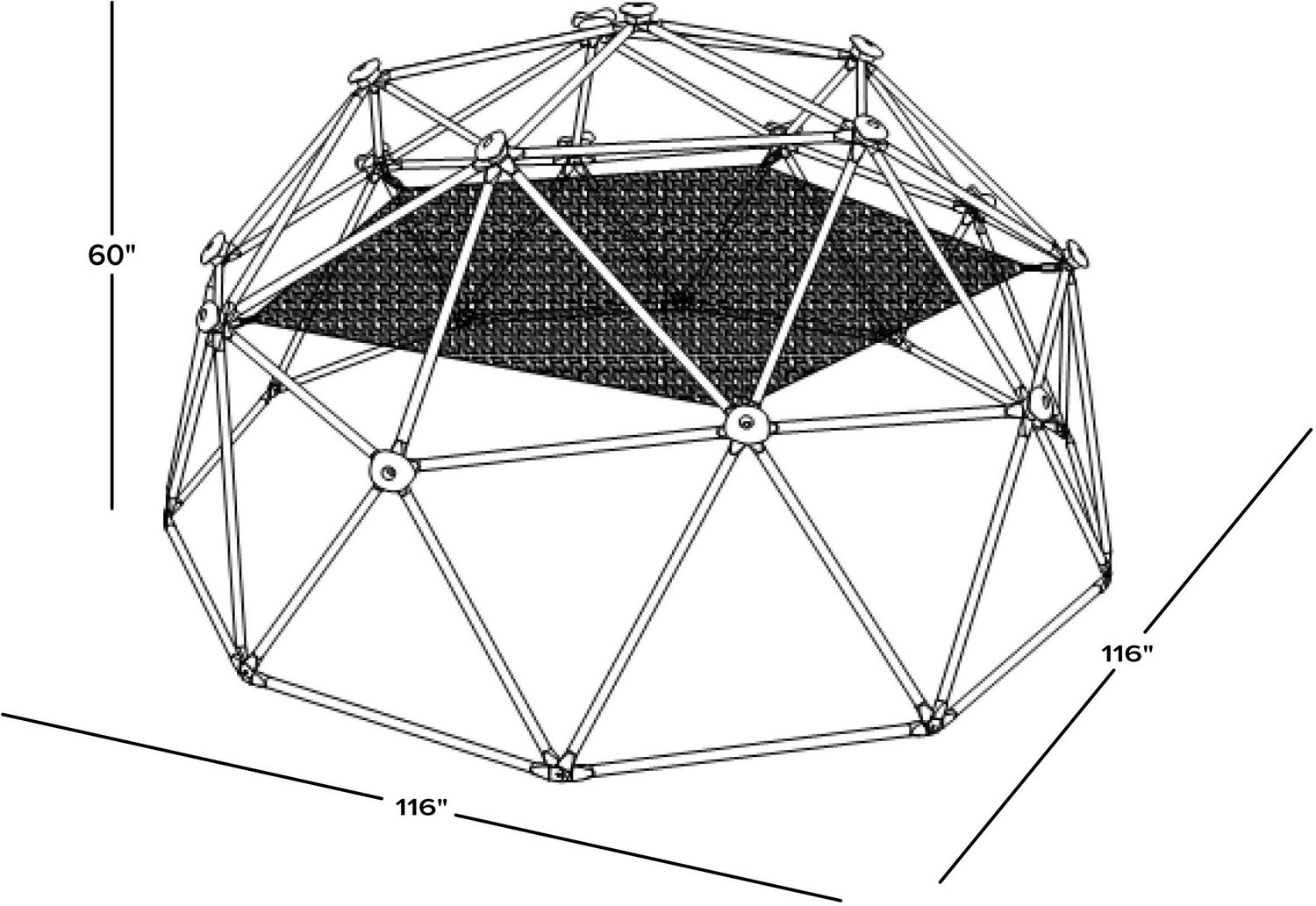 Sportspower Deluxe Dome Climber with Hammock                                                                                     - view number 2