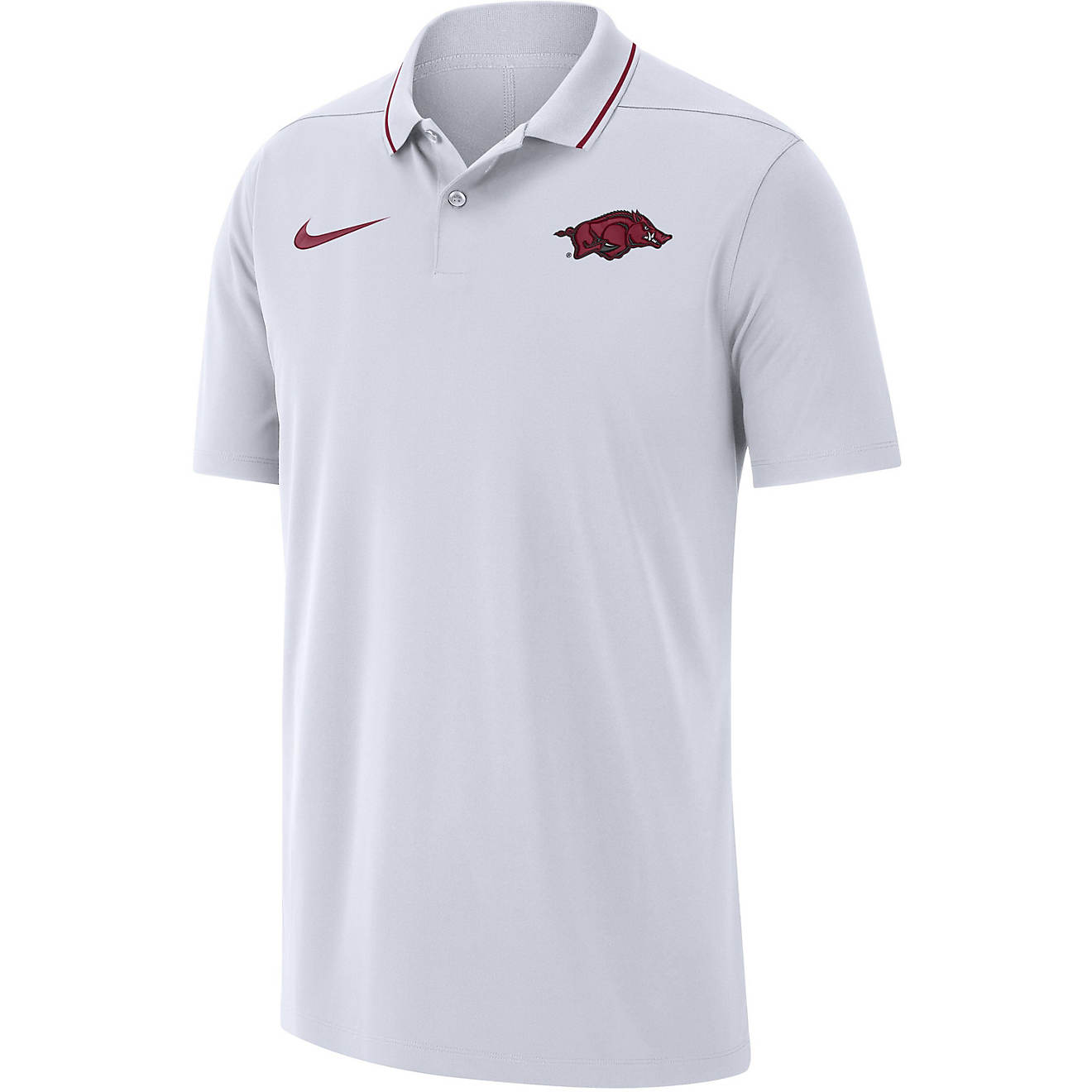 Nike Men's University of Arkansas Dri-FIT Coach Polo Shirt | Academy