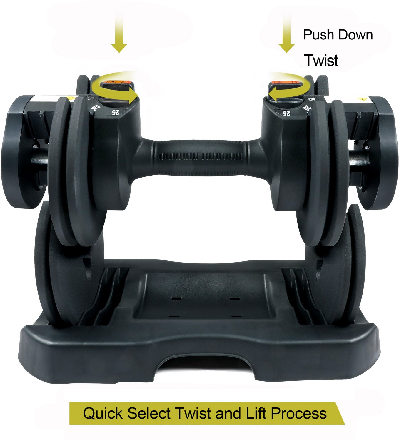 PRCTZ 5 to 25 lb Adjustable Dumbbell                                                                                             - view number 2