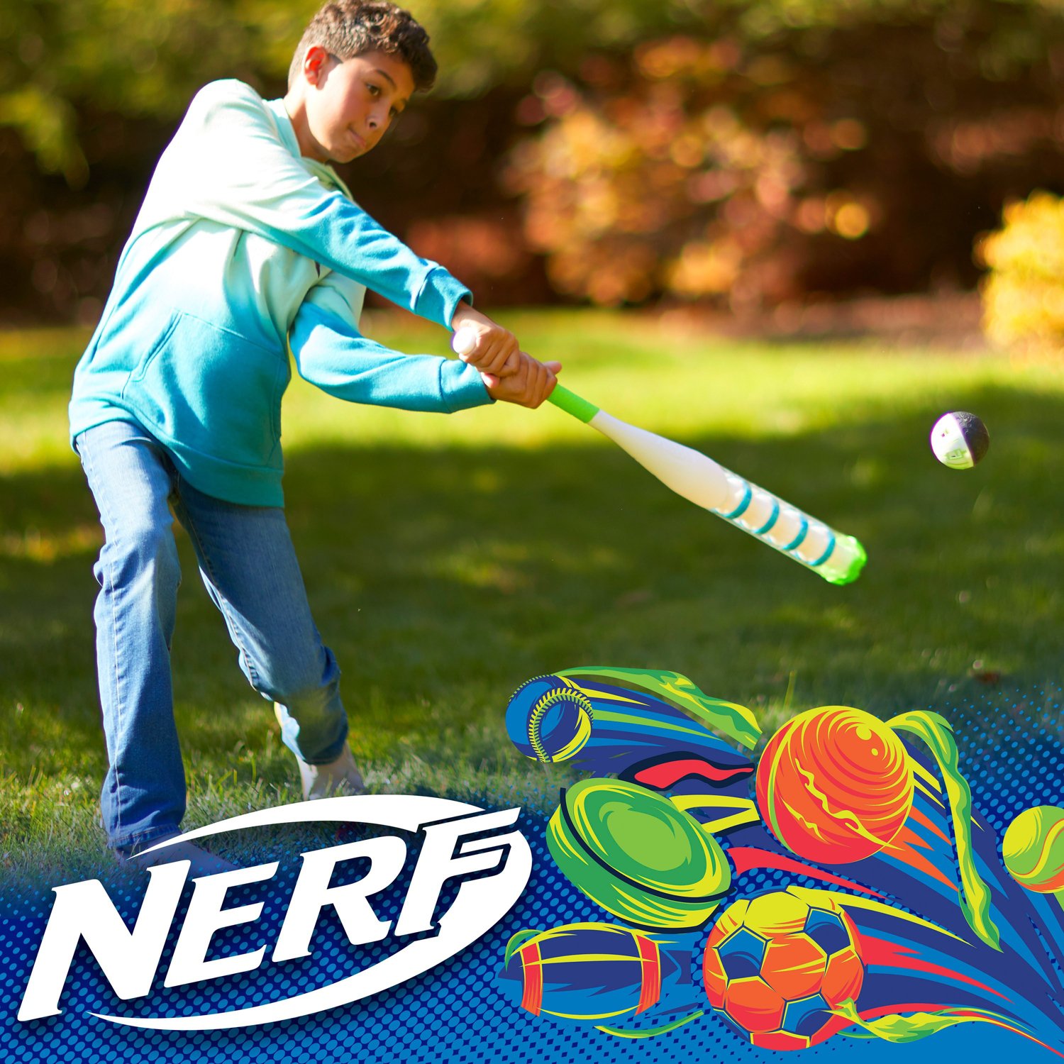 NERF Power Blast Baseball Bat and Ball Set | Academy