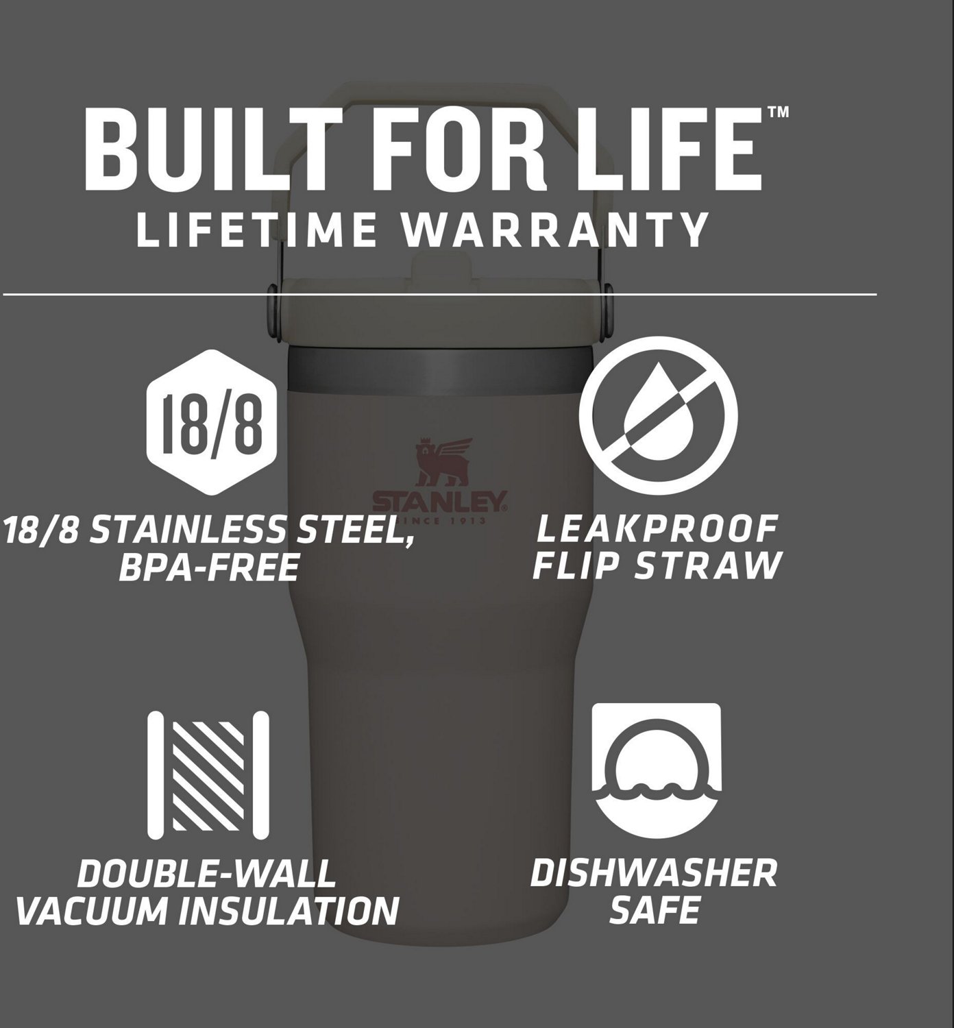 Stanley The IceFlow 20 oz Classic Flip Straw Tumbler - view number 4