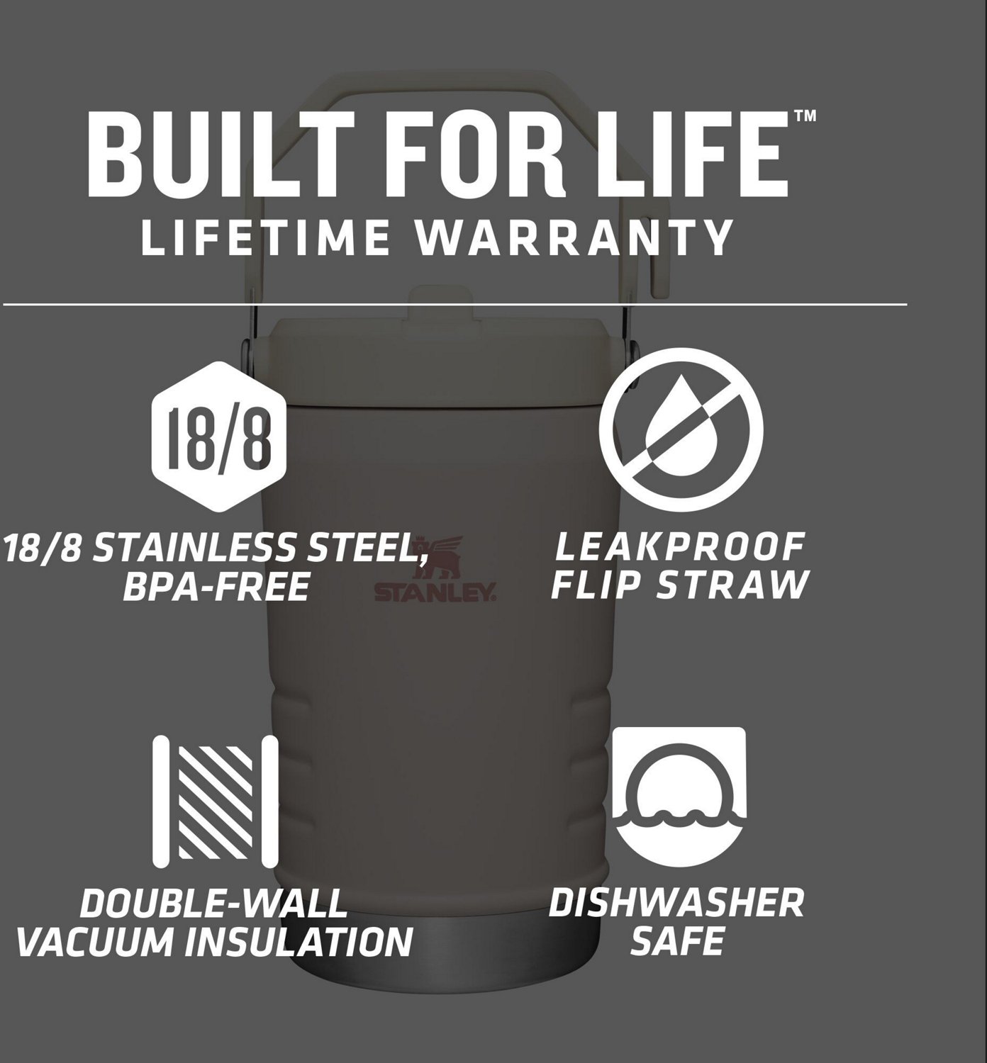 Stanley The IceFlow 40 oz Classic Flip Straw Water Jug - view number 4